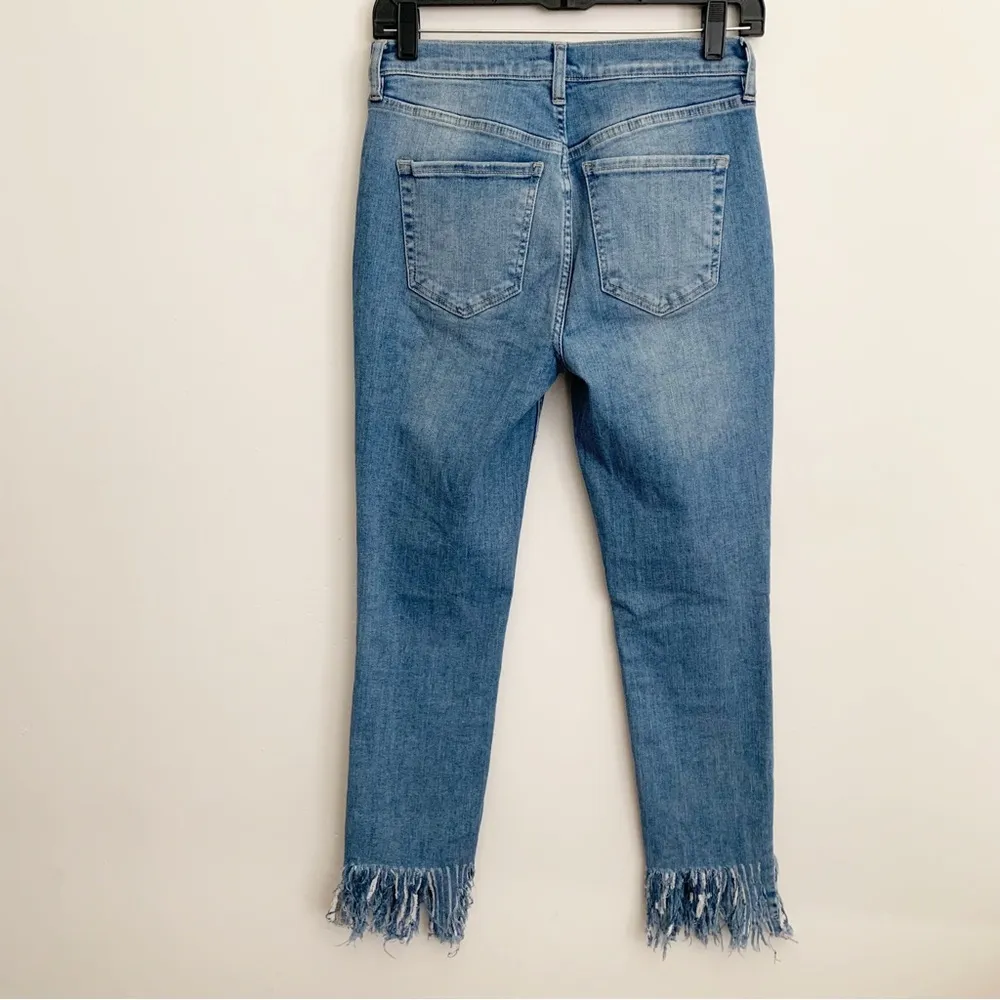 EUC We The Free Ankle Skinny Frayed Hem Jeans Size 28 - Image 8