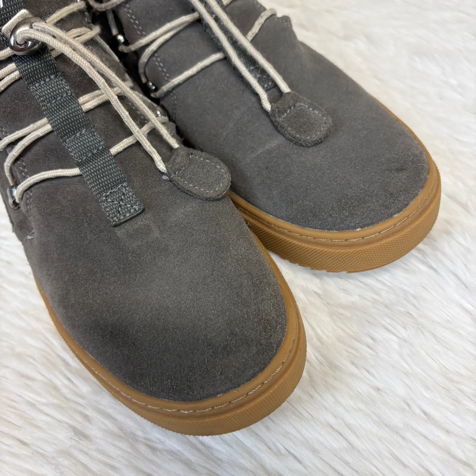 Forsake Women’s Lucille Slip Boot Gunmetal Gray Water Resistant Suede Size 8 - Image 8