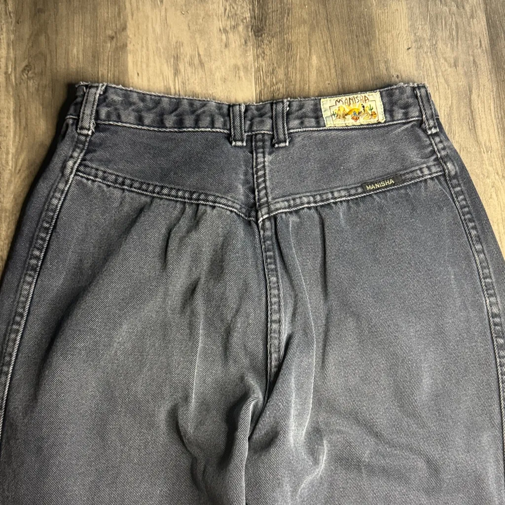 Vintage Manisha Bareback Gray High Rise Straight Leg Wedgie Women's Jeans Size undefined - Image 6