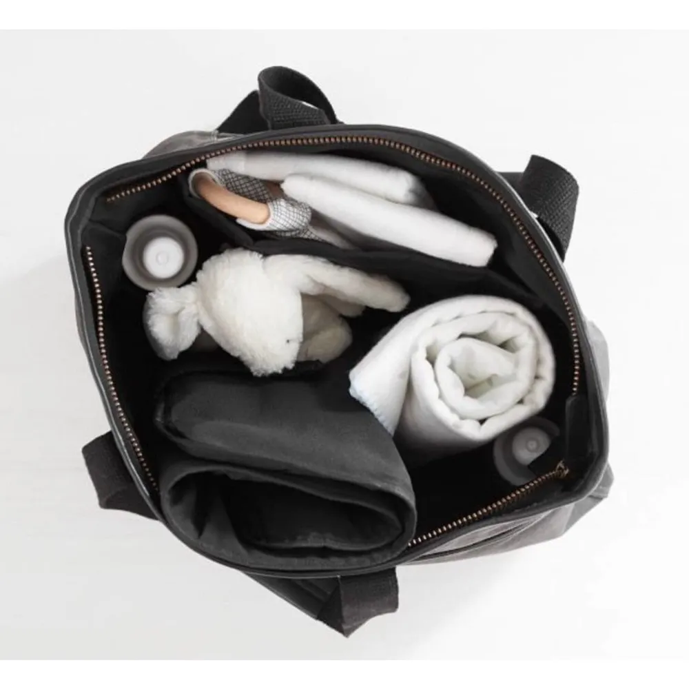 NEW PB Jeremiah Brent CONVERTIBLE DIAPER BAG 17" Gray Backpack Handbag Purse NWT - Image 3