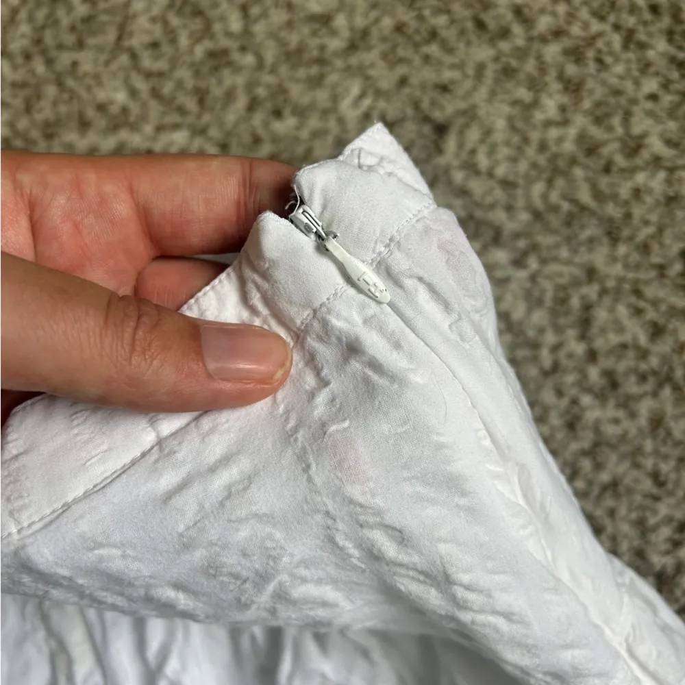 Tommy Hilfiger White Midi Skirt Casual Vacation Neutral Beach Greece Classic 12 - Image 5