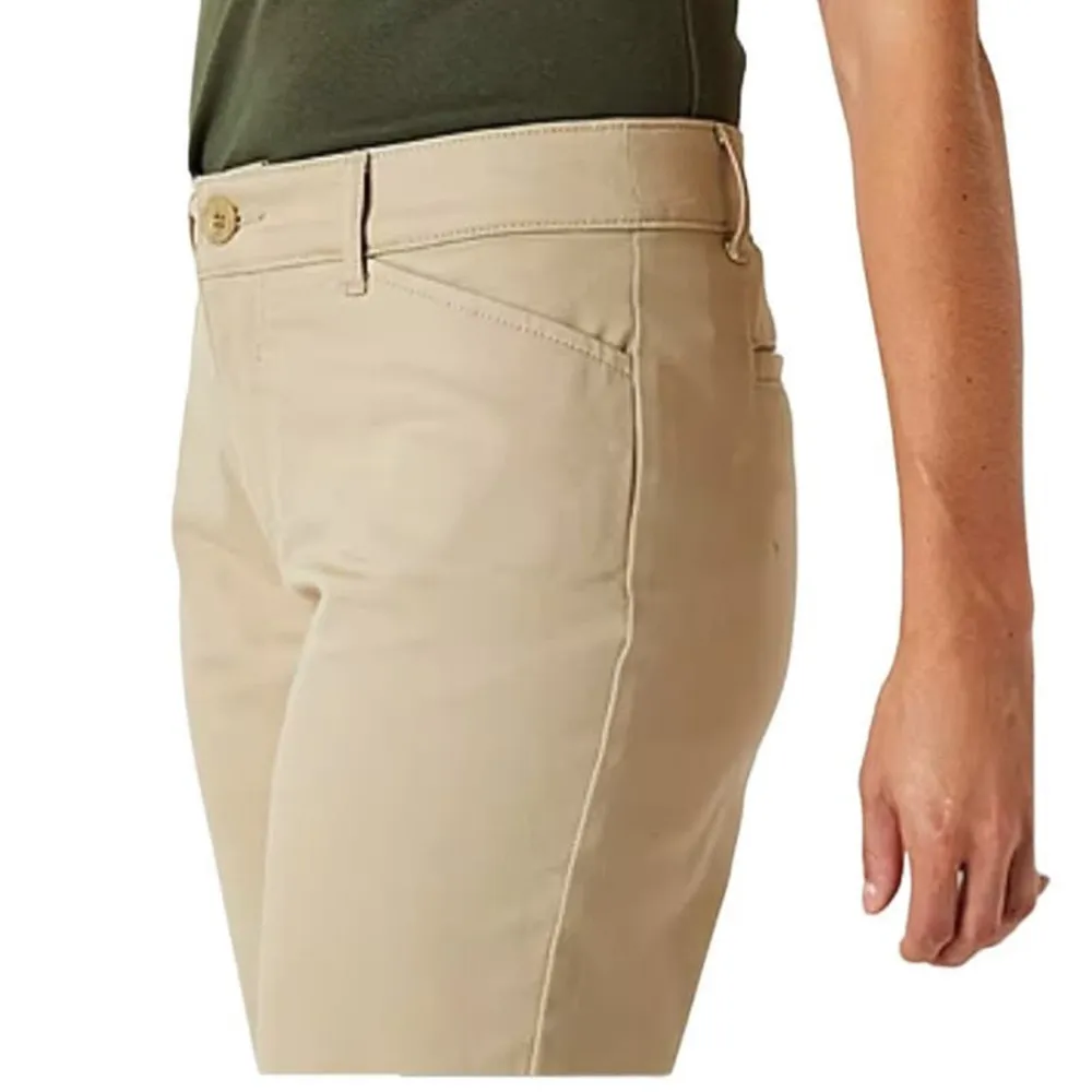 NWT ~ ST JOHNS BAY Secretly Slender Biscotti Tan Mid Rise Capri Pants ~ Size 12P - Image 3