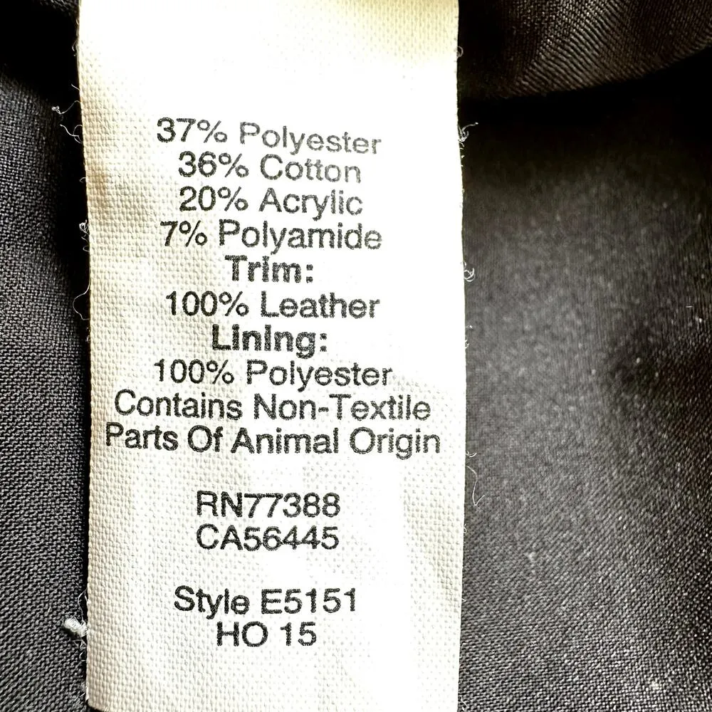 Madewell Gamine Geo Jacquard Mini Skirt Hidden Zip Leather Trim Black White 0 - Image 5