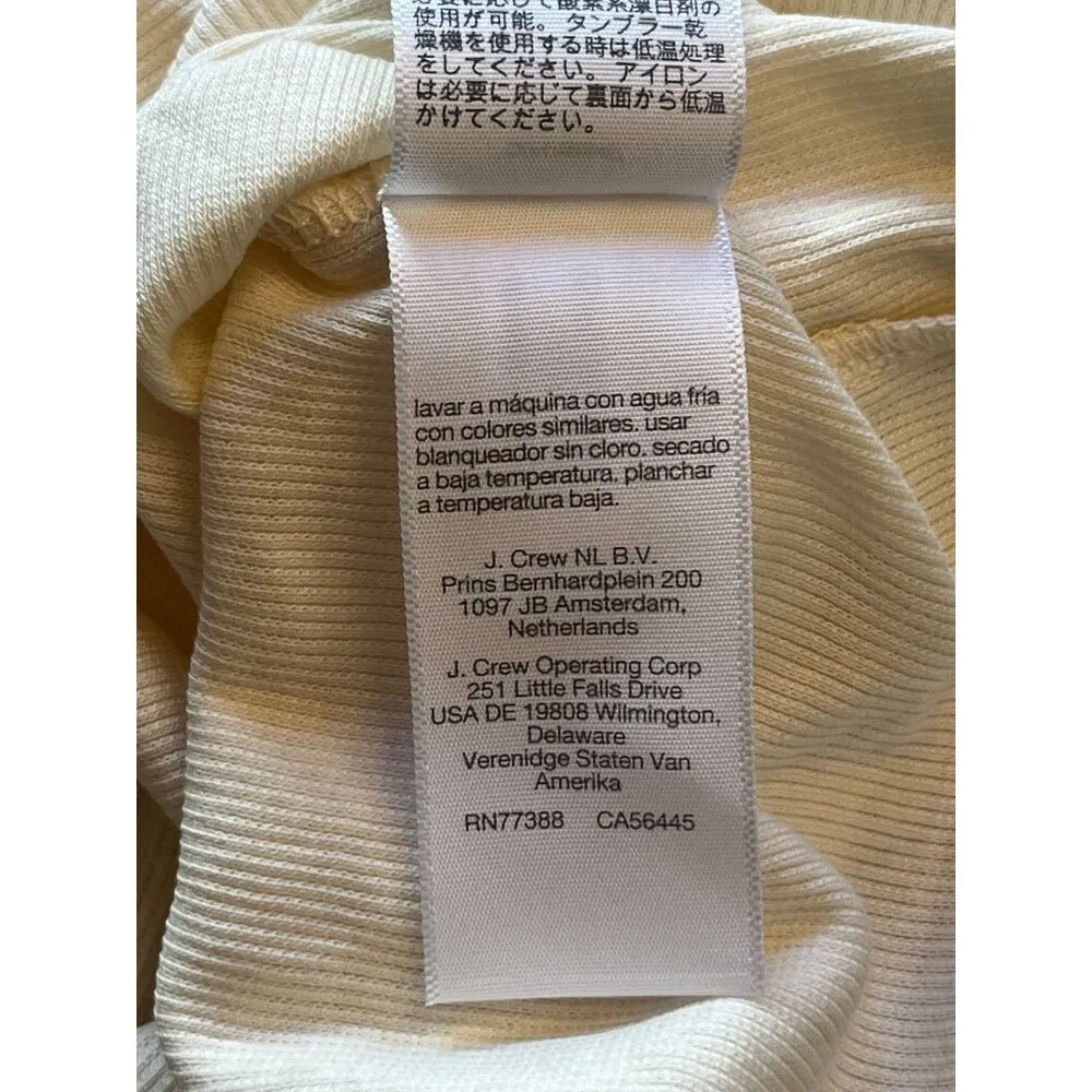 Brightside Finerib Turtleneck Long-Sleeve Tee in Antique Cream Large - Image 8