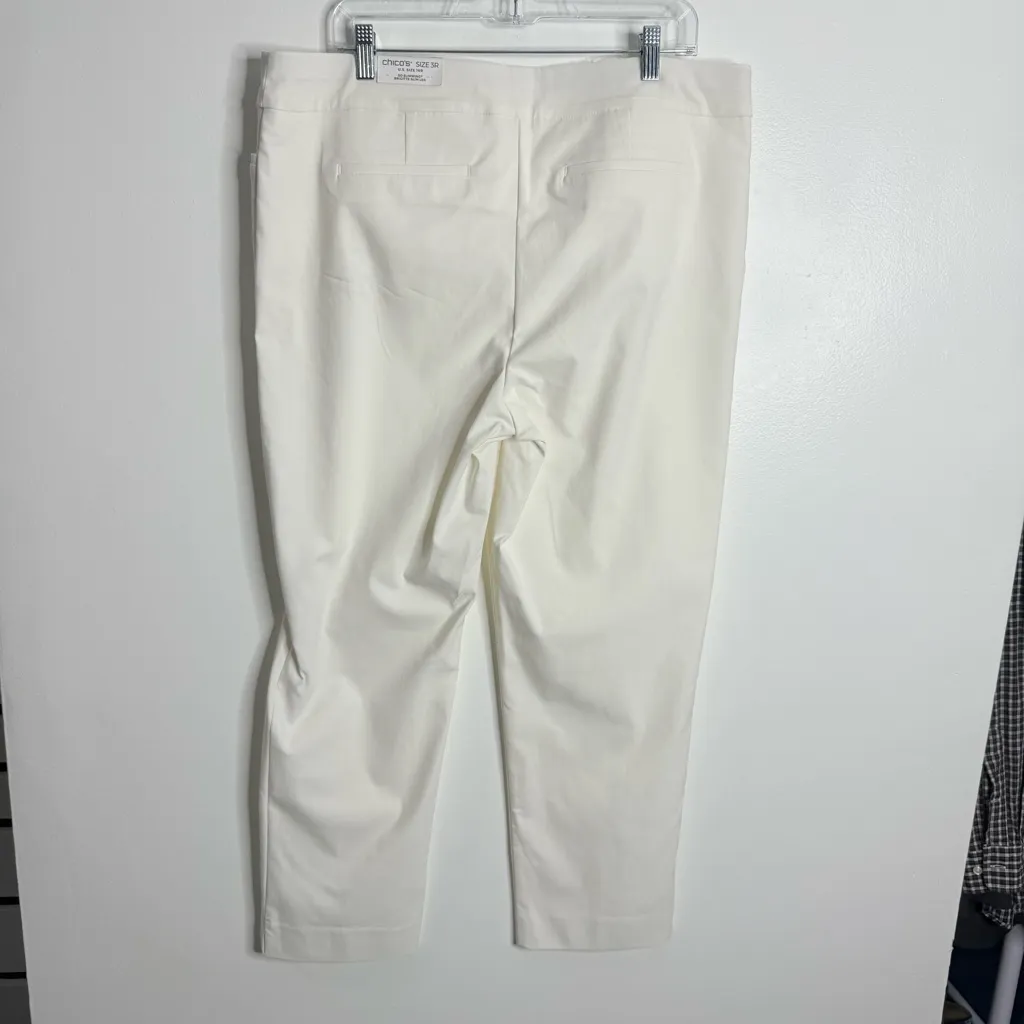 NWT Chico’s So Slimming Brigitte Slim Leg Off White‎ Size 16 Chico’s Size 3 - Image 3