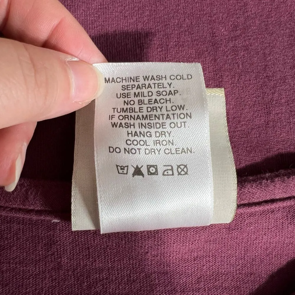 Vintage D Blue Womens Maxi Shirt Dress Long Sleeves Round Neck Pullover Large Red - Image 10