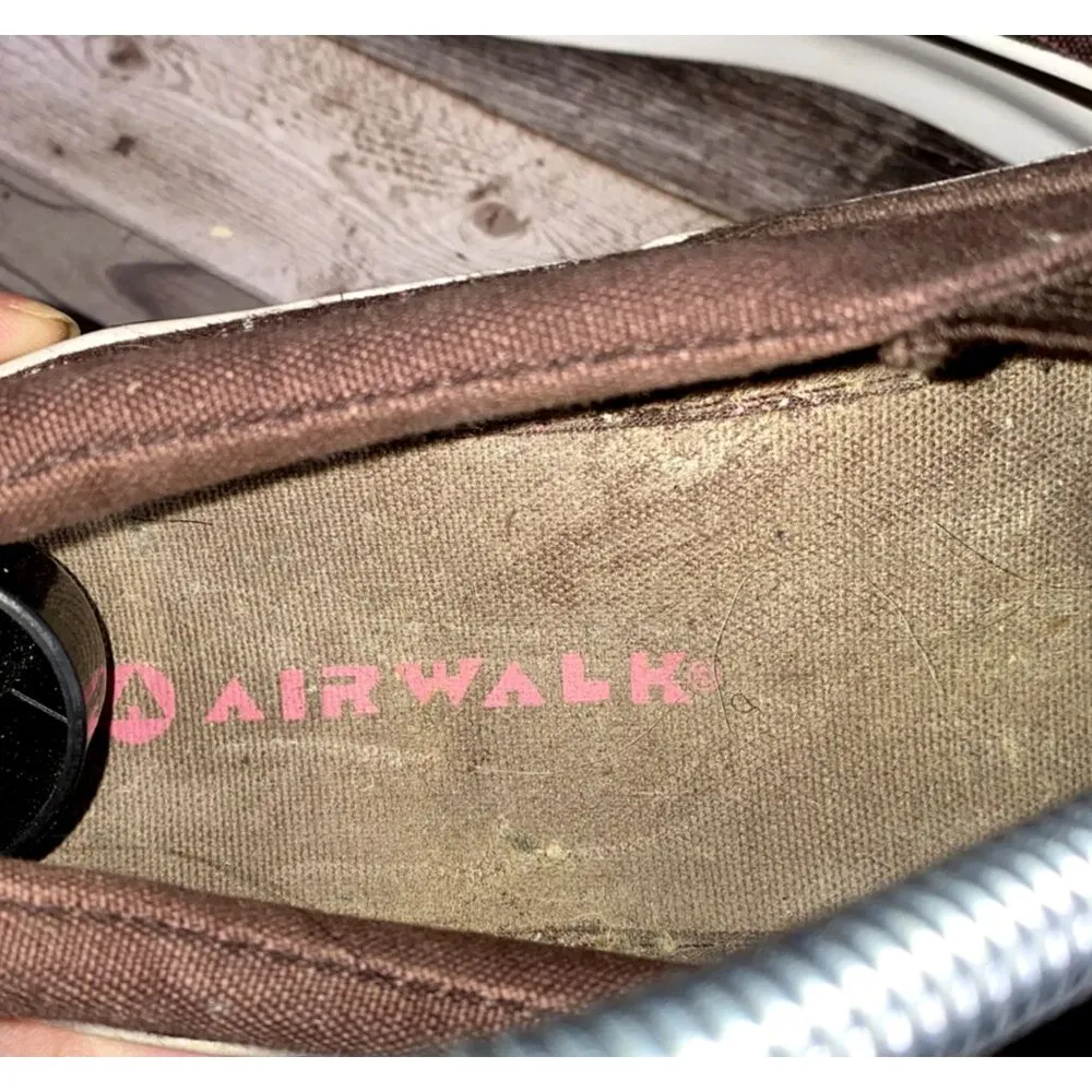 Airwalk Slip On Loafers Shoes Brown & Gray Plaid Women's Size 8 Style 55131 - Image 4