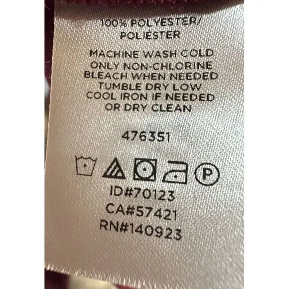 Ann Taylor Loft XS Top Blouse Purple Long Sleeve Womens A29-03‎ Shirt Button - Image 5