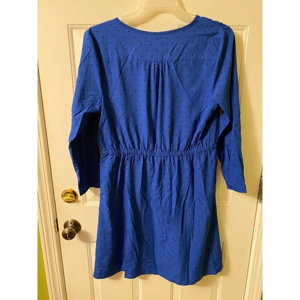 Beautiful Lightweight Target Merona XL blue polka dot Dress - Image 2