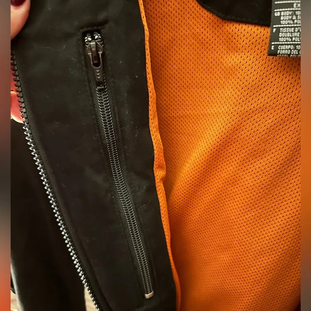 Vintage Y2K Harley Davidson Motorcycles Striped Biker Bomber Jacket - Image 10