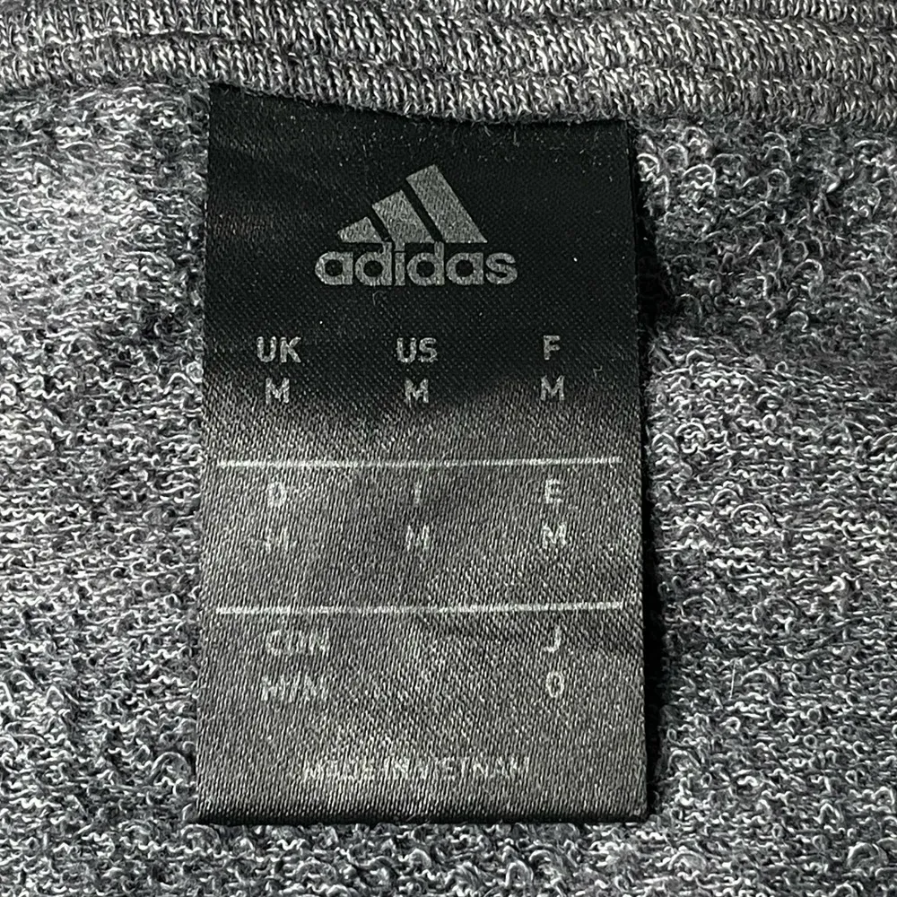 Adidas Short Sleeve Lightweight Sweatshirt Dark Gray Size Medium - Image 6