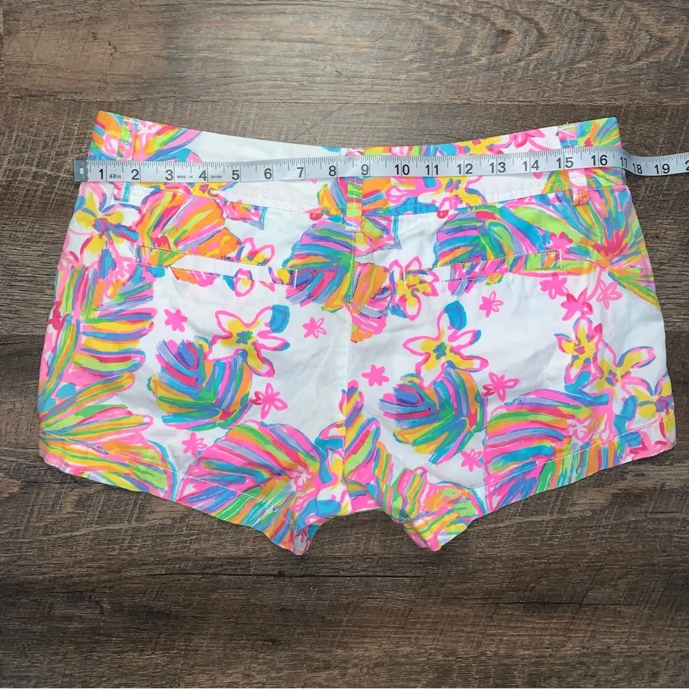 Lilly Pulitzer Walsh Shorts Resort White Summer Haze Size 6 - Image 6