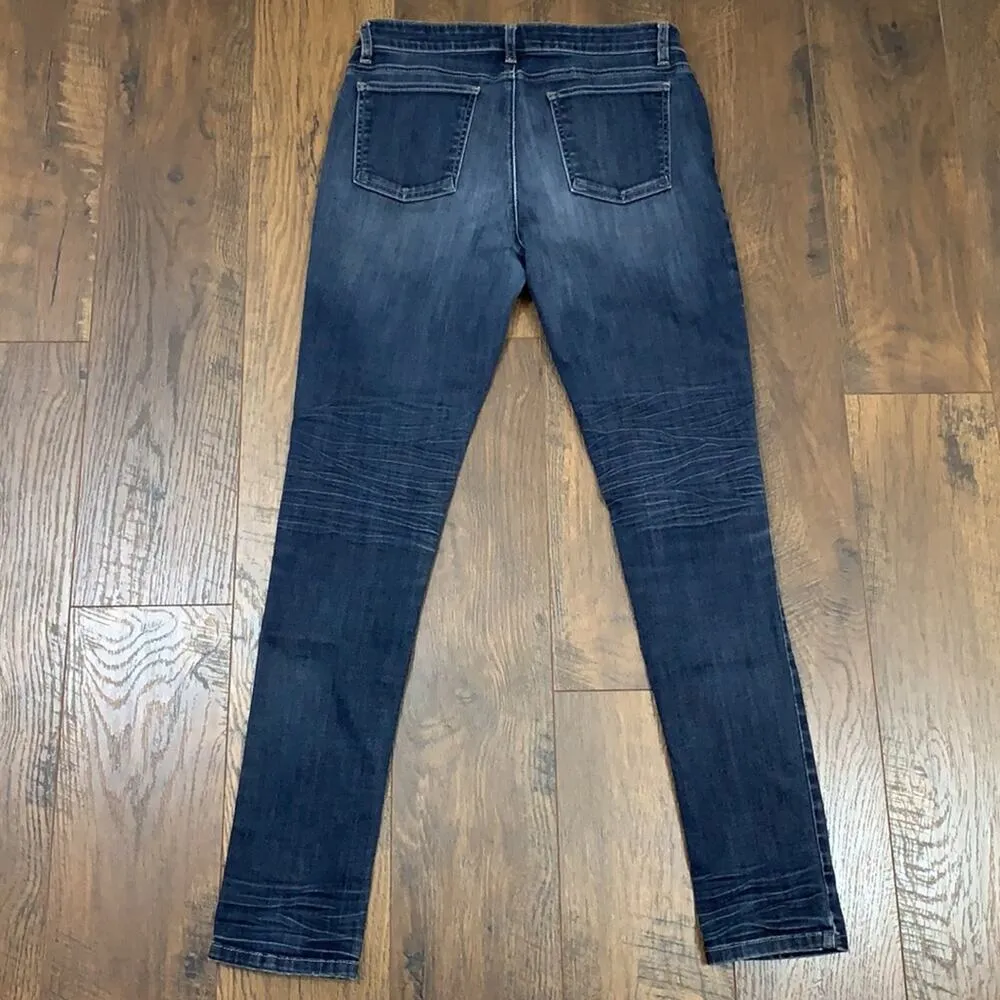 Eileen Fisher Medium Wash Low Rise Stretchy Ankle Skinny Jeans - Image 7