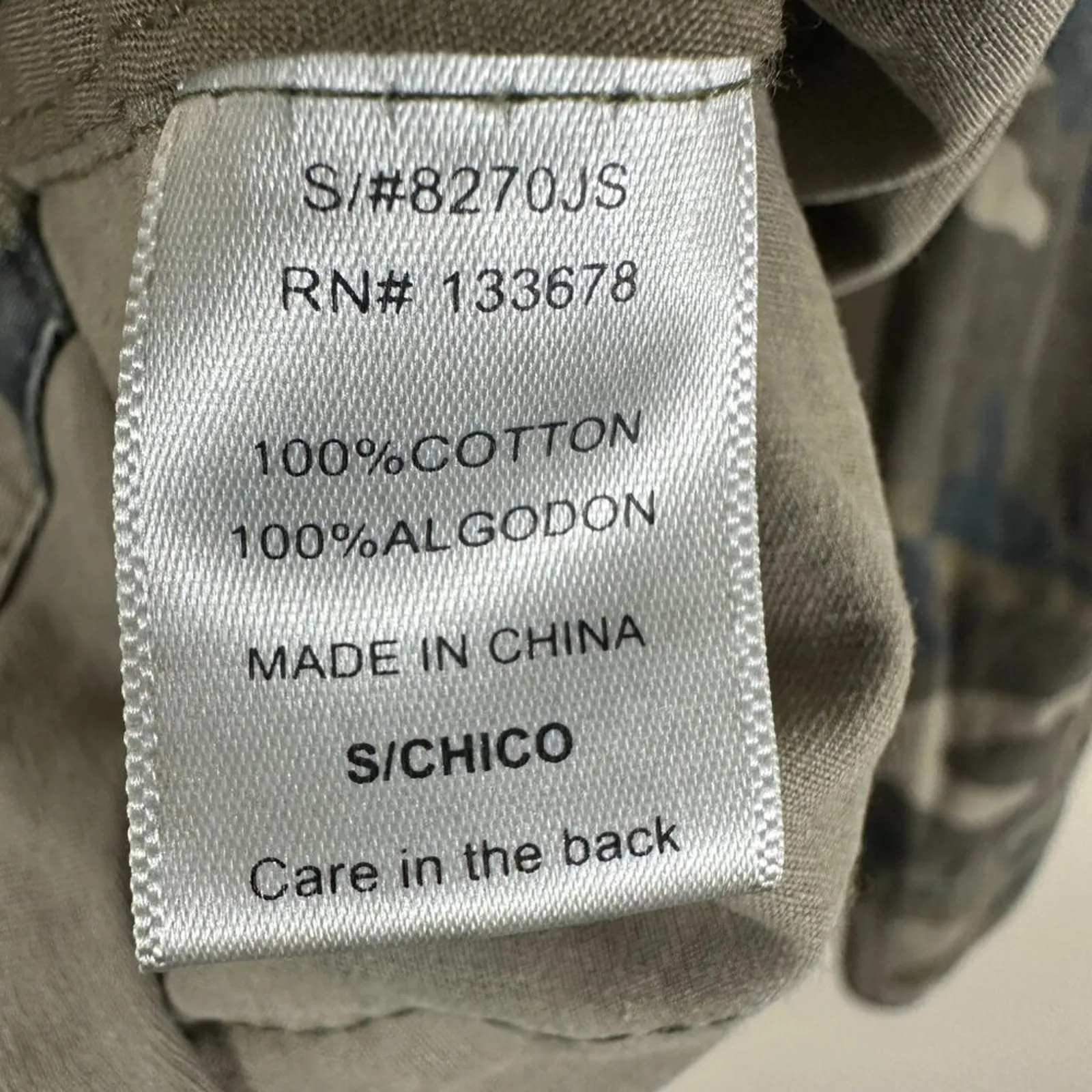 Love Tree Utility Jacket Womens S Camo Distressed Cotton Military Grunge Biker - Image 5