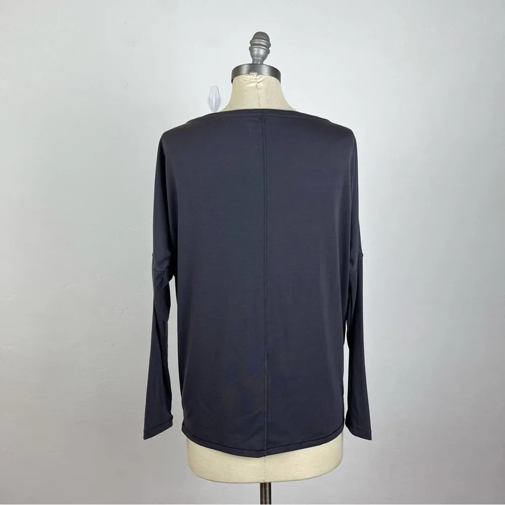 Athleta Grey Slouchy Long Sleeve Top - Image 5