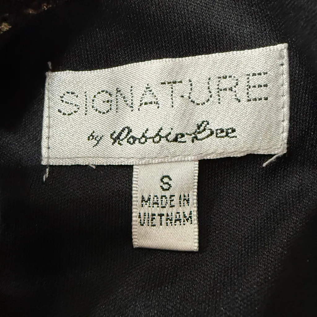 Robbie Bee Dress Size S Black Orange - Image 8