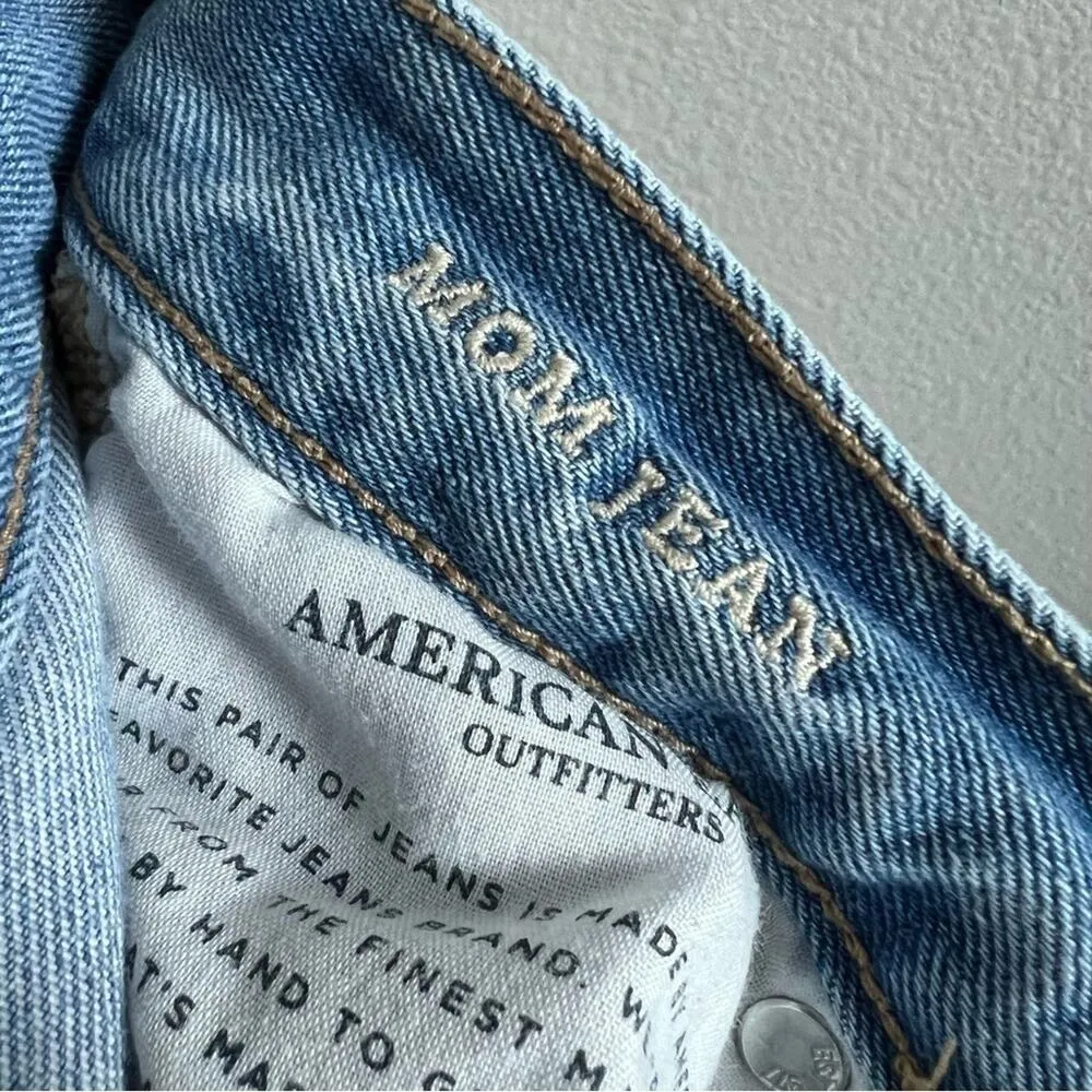 American Eagle Mom Jeans Blow Out Knees Distressed 2 - Image 11