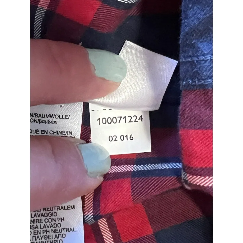 Brooks Brothers Red Fleece Button-down Shirt Women's Size 4 Red Plaid Ruffle - Image 15