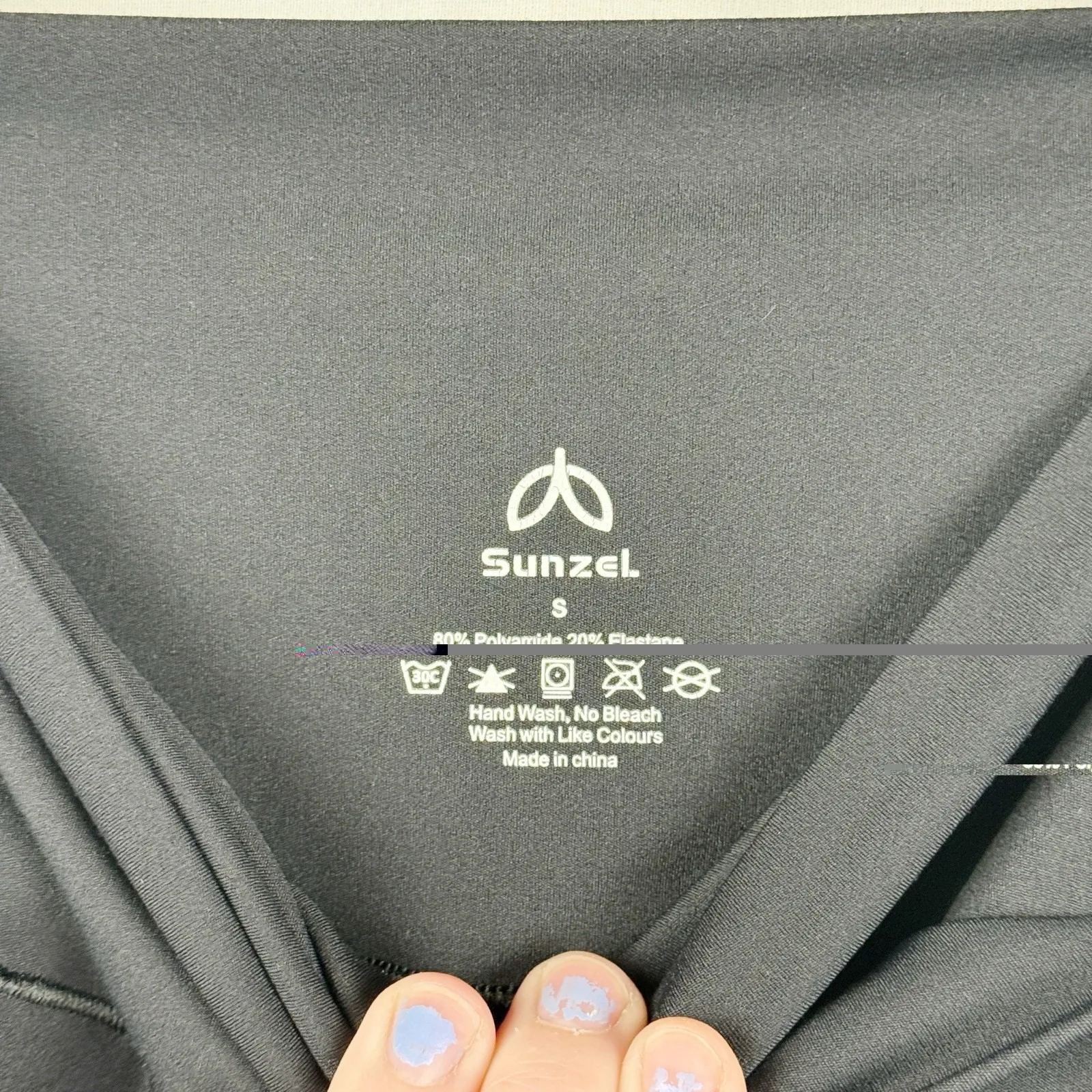 Sunzel Women's S Black Crossover Flare Yoga Pants High Waisted Stretch Leggings Size 4 - Image 3