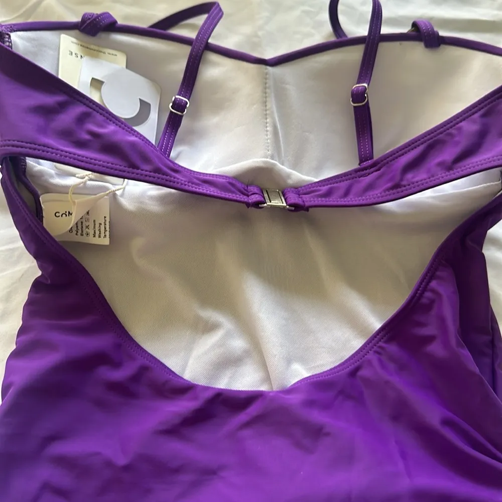 Commense Trendy Beach One Piece Swimsuit size M Purple Size M - Image 5