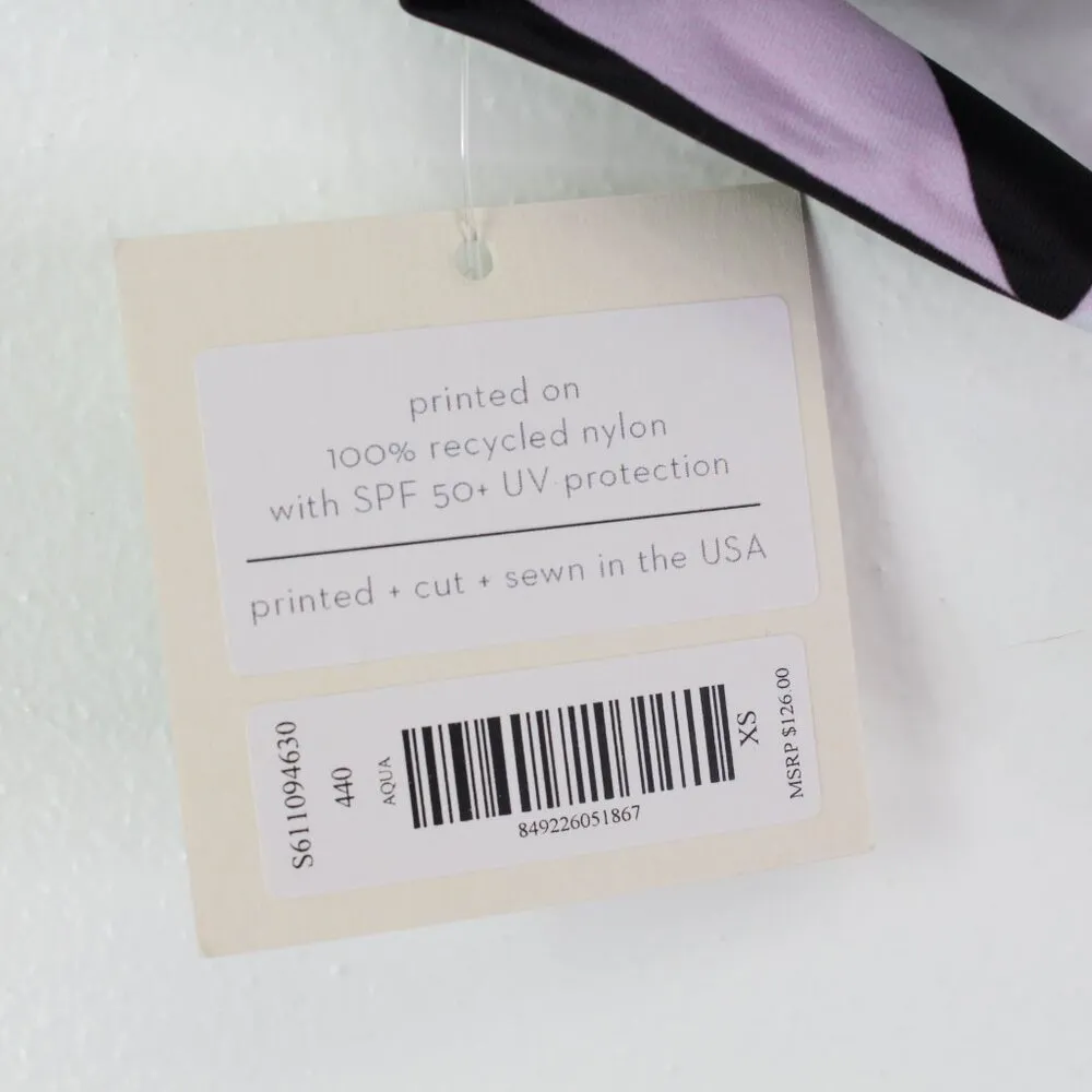 Mara Hoffman Diamond Wrap Bikini‎ Top in Aqua Size XS - Image 5