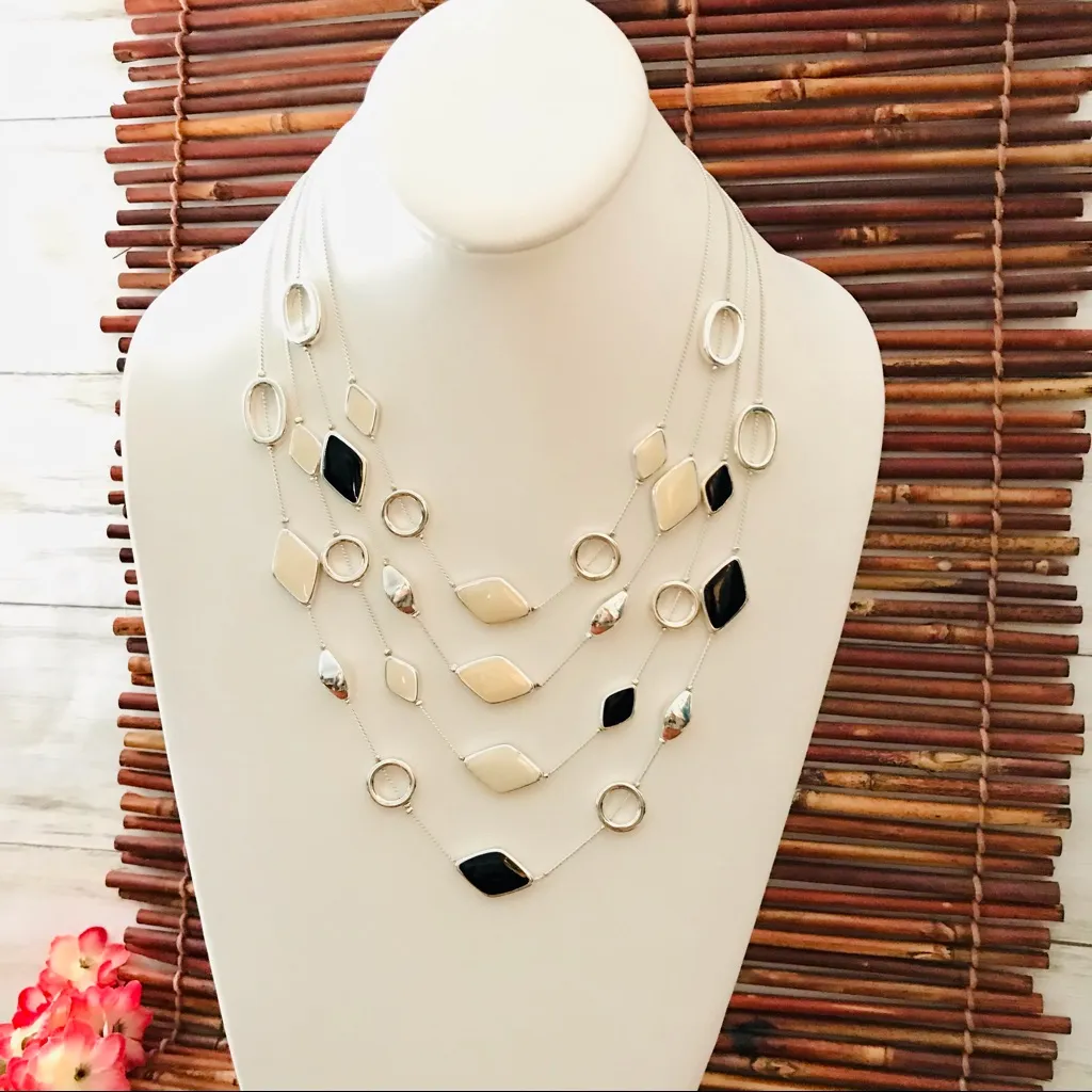 White House Black Market Four Strand Necklace - Image 2