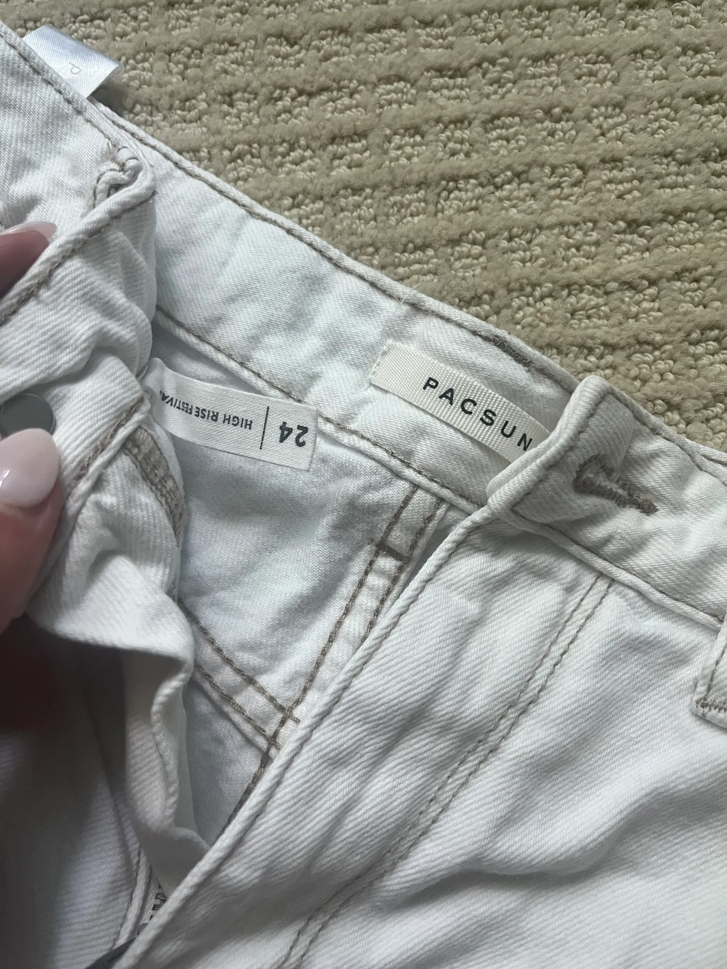 High Rise Festival Jean Shorts - Image 2