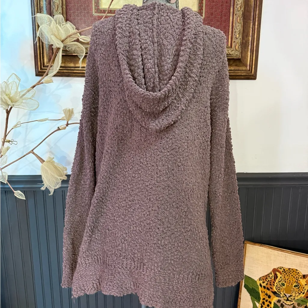 Listicle Cozy Brown Oversized Hooded Sweater ~ Size Medium 💚🍄 - Image 4