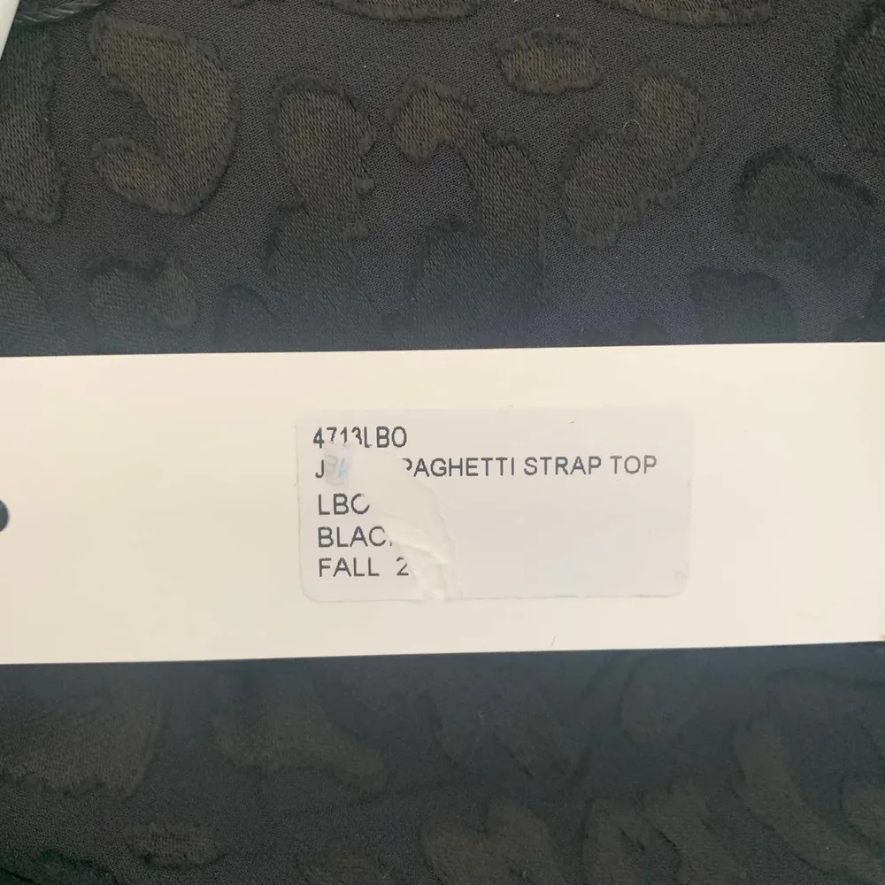 NWT L'AGENCE Jane Leopard Tank Top in Black - Image 6