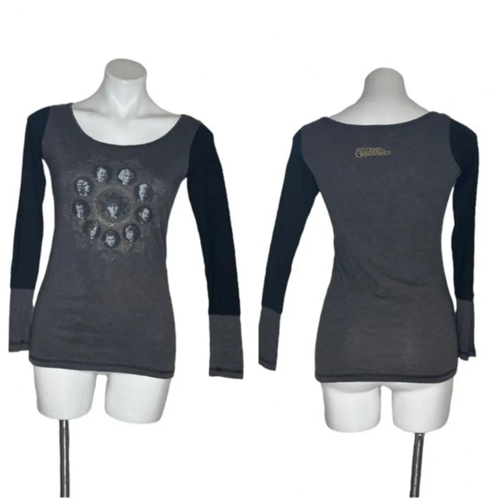 FANTASTIC BEASTS The Crimes Of Grindelwald Long Sleeve Top Wizarding World Small Gray - Image 8