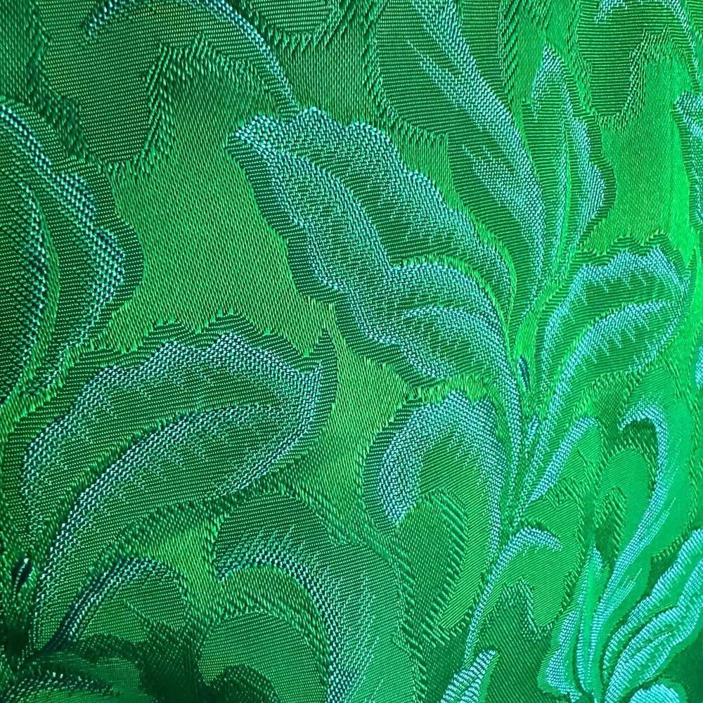 50s Vintage CAROL CRAIG | Matching Green and Blue Brocade Skirt Suit | Sz Small - Image 4