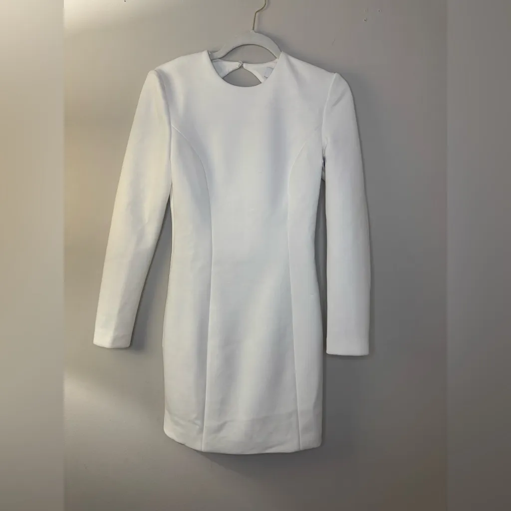 Misha White Long Sleeve Dress Size 8 - Image 3