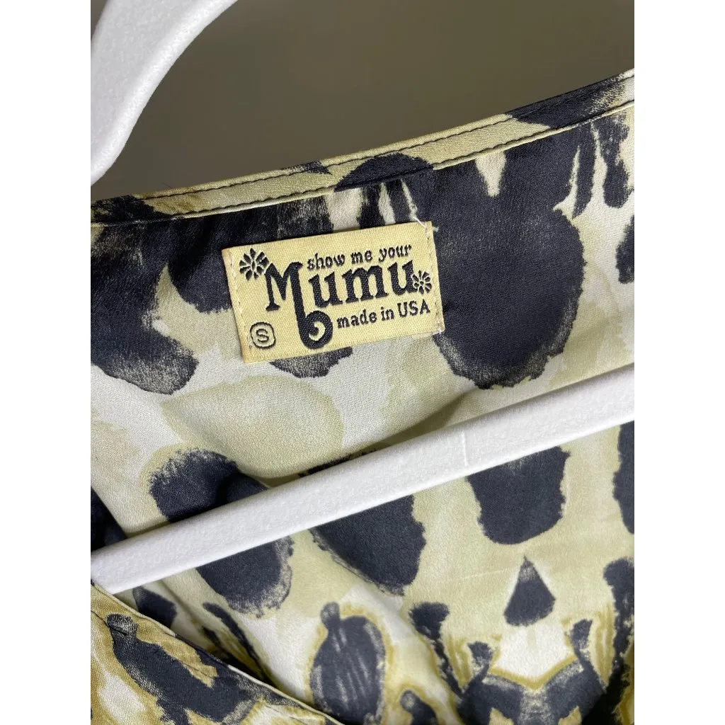 Show Me Your Mumu Carter Tunic Size Small V-neckline Animal Print Leopard Sz S - Image 4