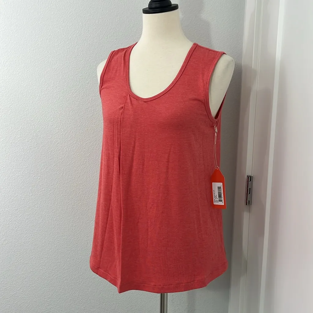 New Oiselle Size 4 Coral Red In the Fold Tank Top - Image 10