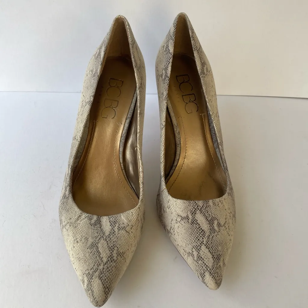 BCBG Paris‎ Snake Print Pointed Toe Heels | Women’s 8.5 Stilettos - Image 3