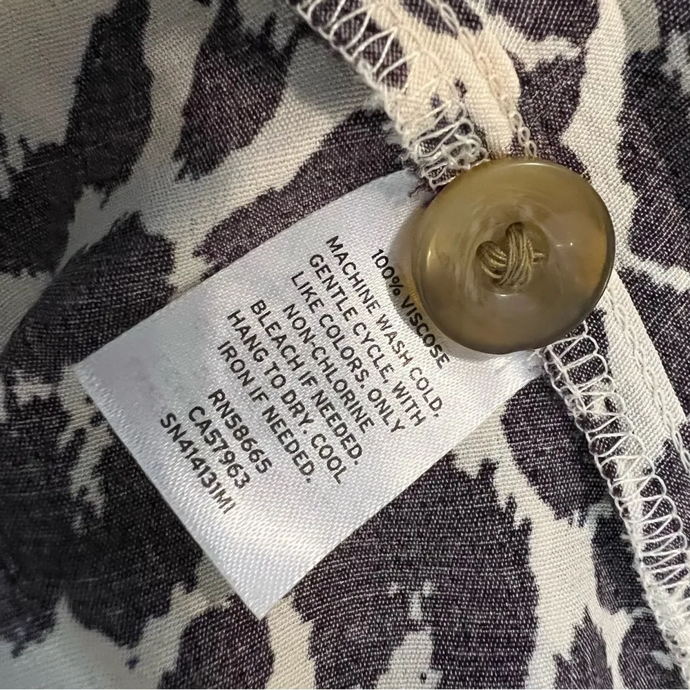 🌱Something Navy Leopard Mini Dress Size L - Image 6