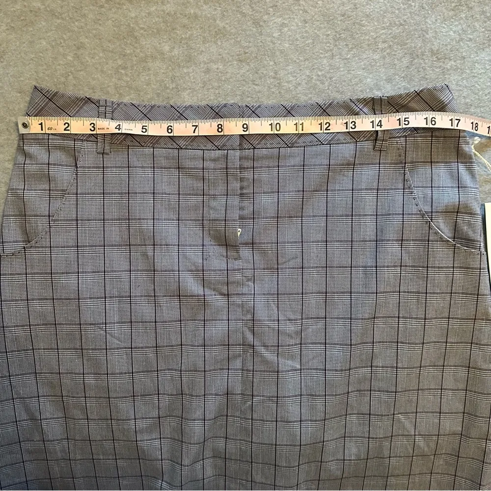 NWT Cutter & Buck gray purple plaid golf skort size 10 - Image 8