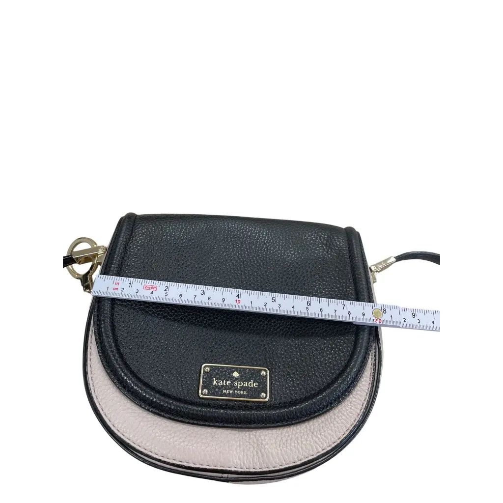 Kate Spade Womens Leather Black Gray charmed crossbody Handbag  Small SKU 8530 - Image 5