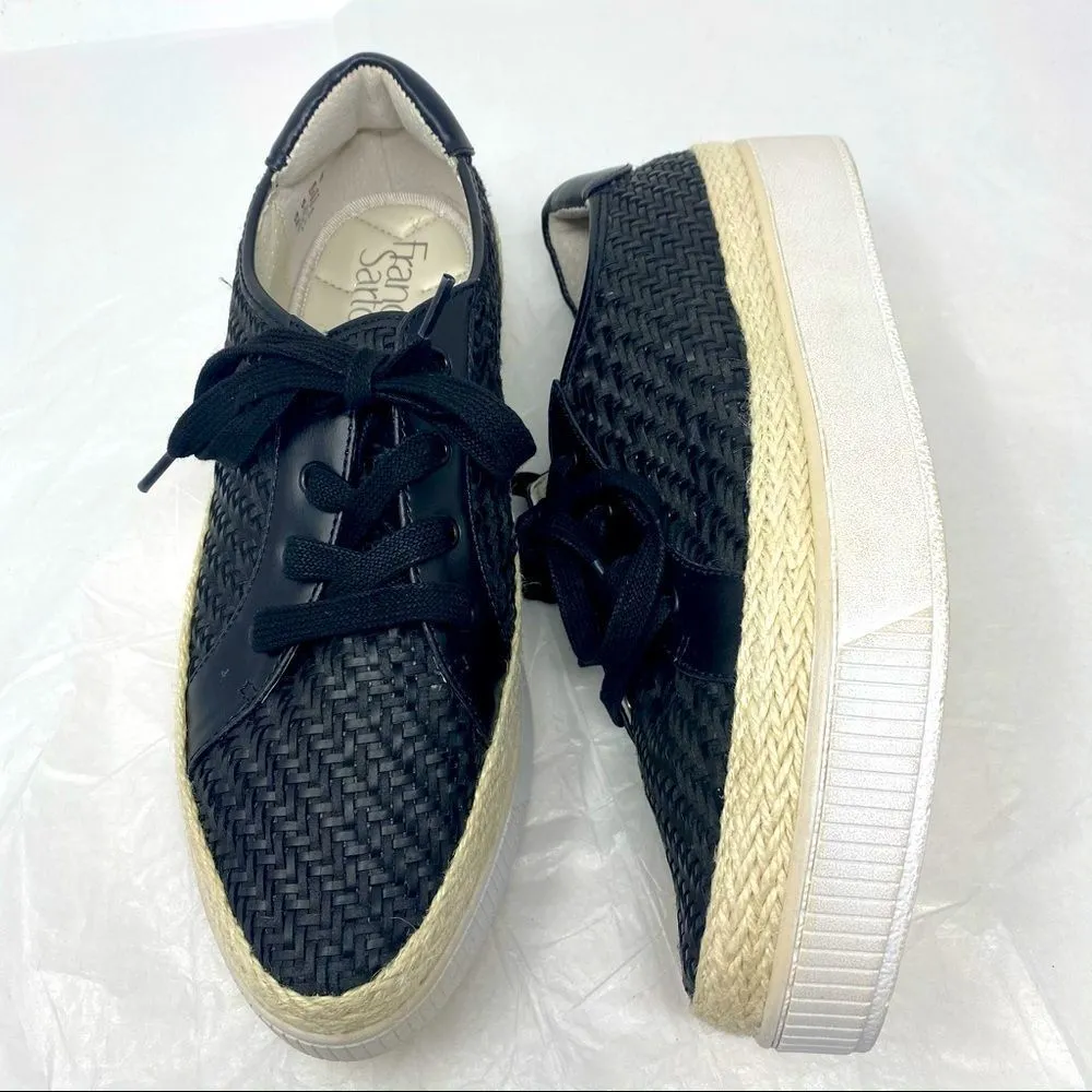 Franco Sarto  Hyria Woven Upper Espadrille Style Platform Sneakers NIB Size 8 - Image 5