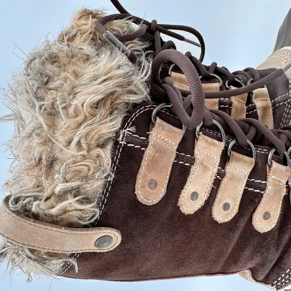 Sorel Women's Brown Leather Joan of Arctic Waterproof Snow Boots Size 5 - Image 10