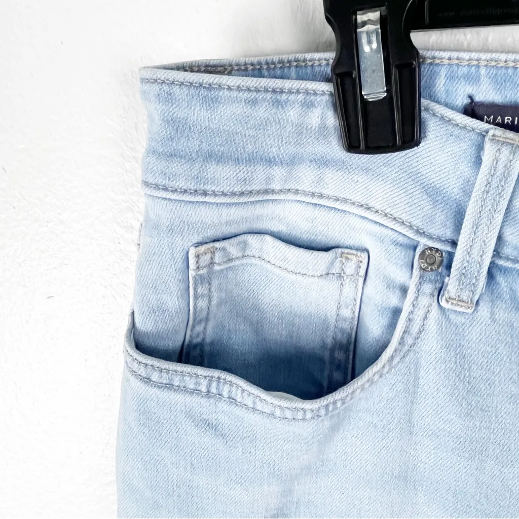 NYDJ Lightwash Marilyn Straight High Rise Lift Tuck Technology Crop Jeans 14 - Image 8