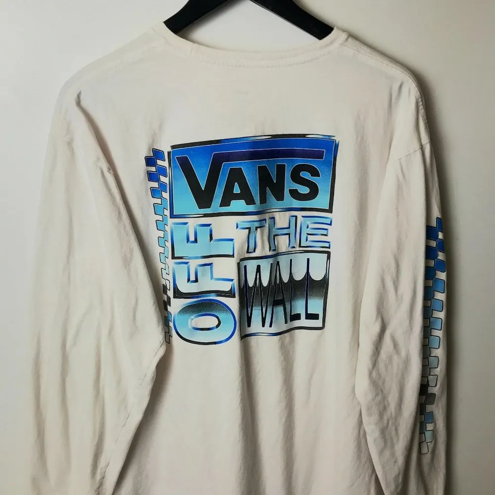 Vans Off The Wall T Shirt Classic Fit Skate Double Sided Graphic Tee L - Image 10