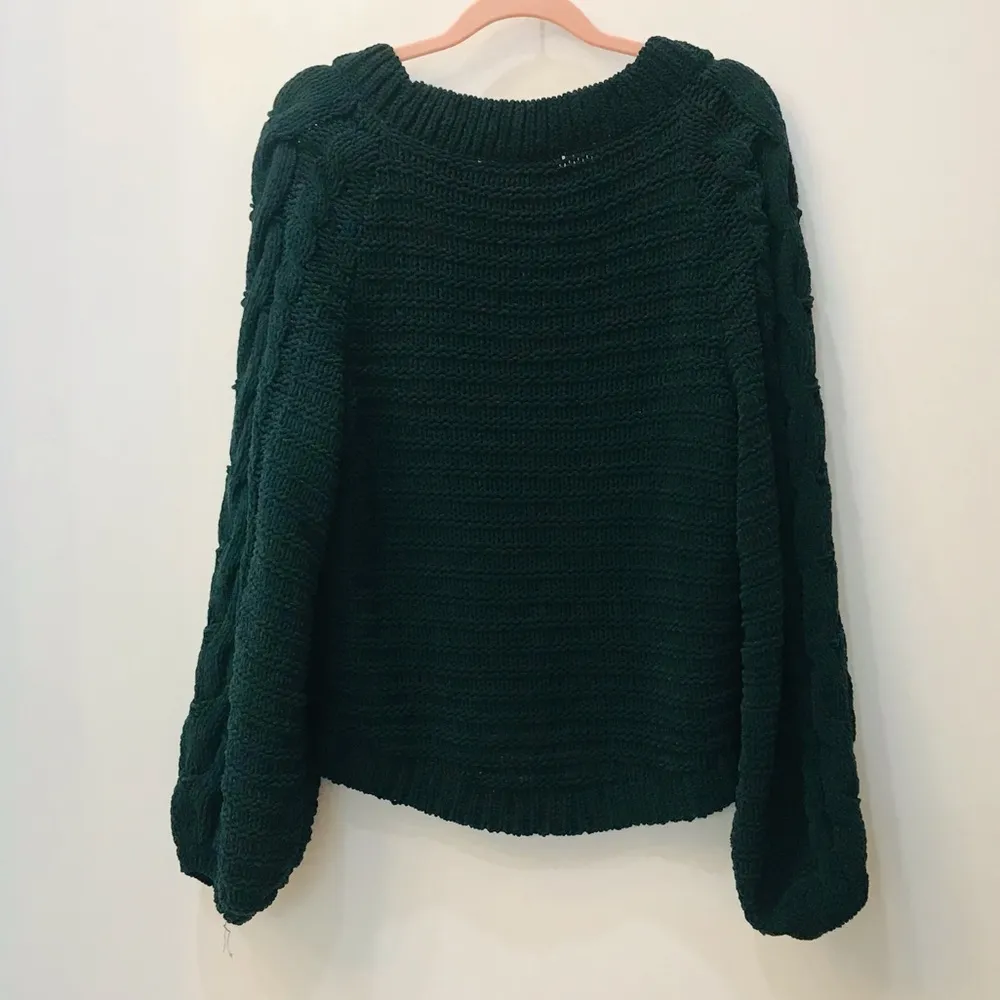 Express oversized green Pullover Sweater sz XS - Image 8