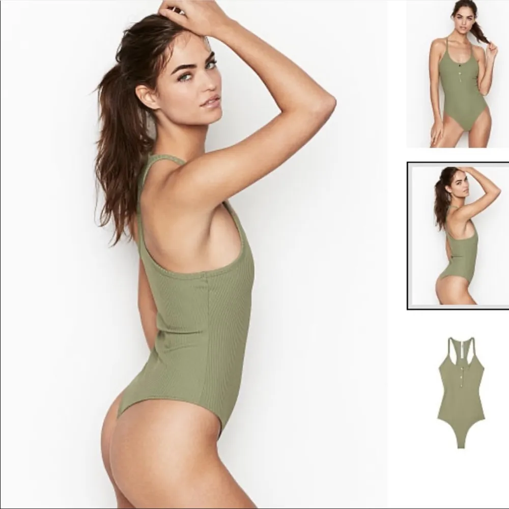 Victoria Sport Women’s Ribbed Bodysuit - Image 2