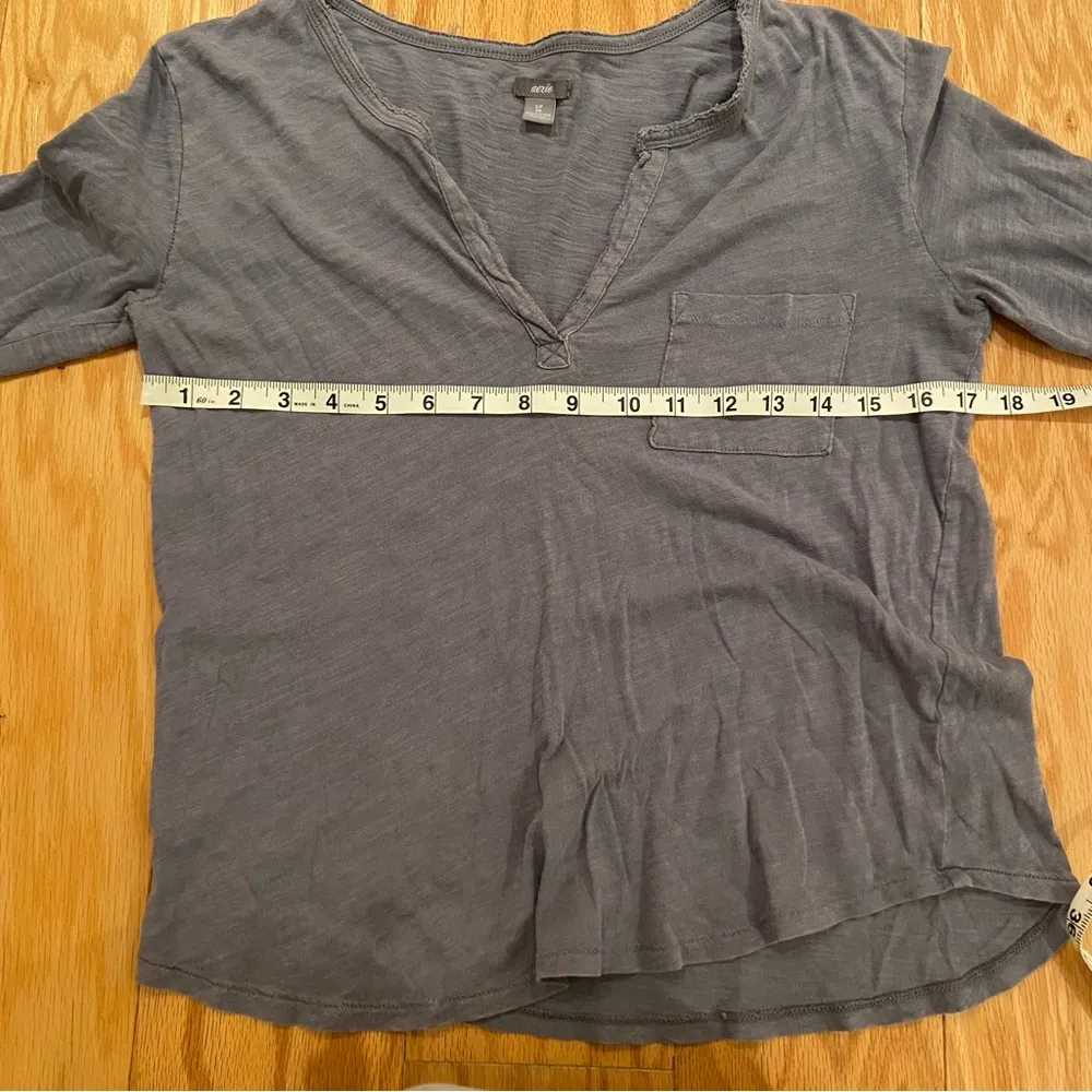 Aerie  Charcoal Quarter Sleeve Top - Image 3