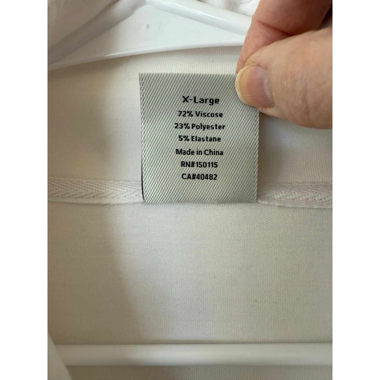 Varley Pelham Zip-Through Sweatshirt Womens XL White Viscose DoubleSoft Jacket - Image 8