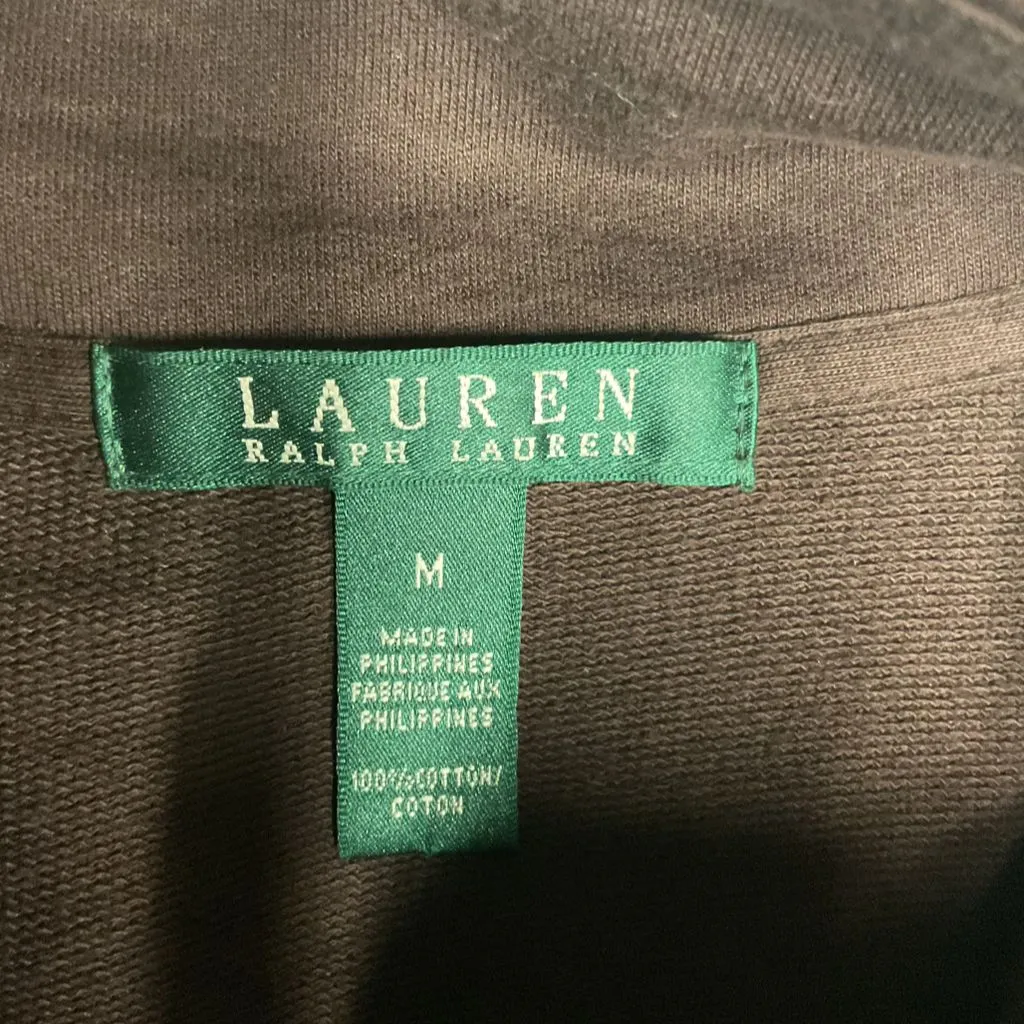 Lauren Ralph Lauren Montecito Jacket Women's Medium Brown Cotton Jacket‎ Size M - Image 11