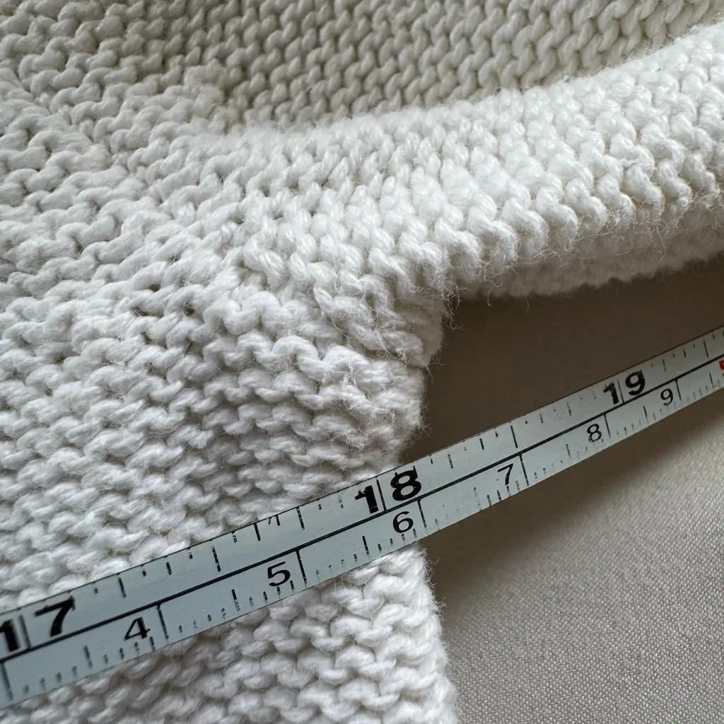 Vintage Y2K LL Bean Cotton Cable Knit Cardigan Sweater White Women's S Size undefined - Image 4