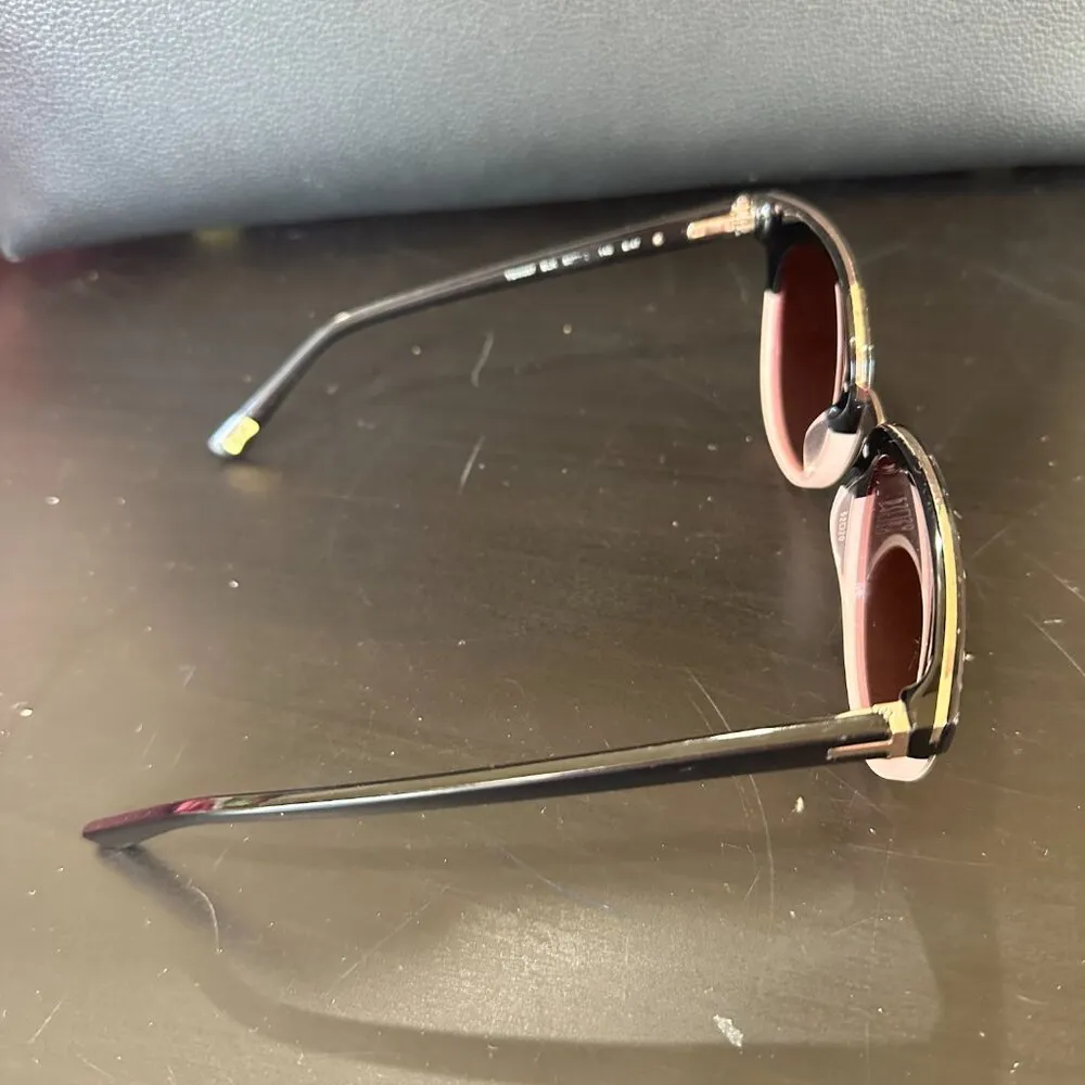 TED BAKER Two Tone Black & Pink Cat Eye Sunglasses - Image 5