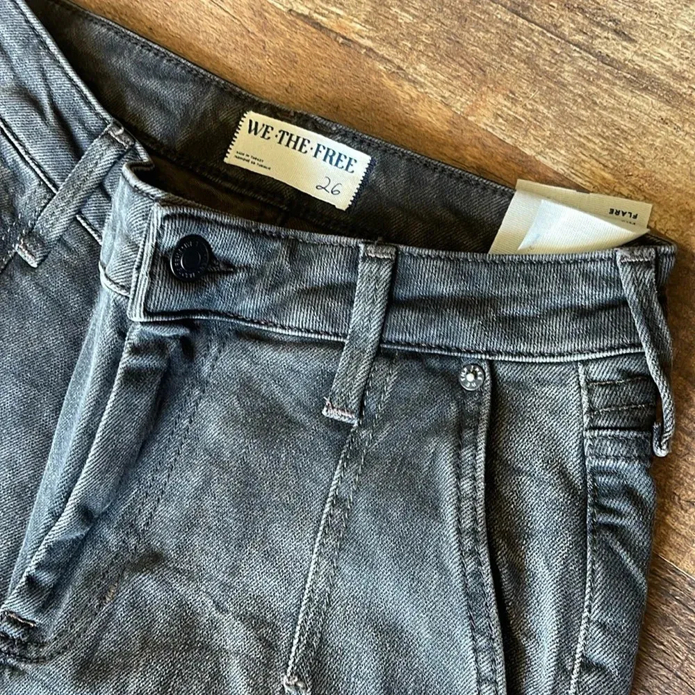 We The Free Vector Moto Mid Rise Flare Jeans NWT - Image 7